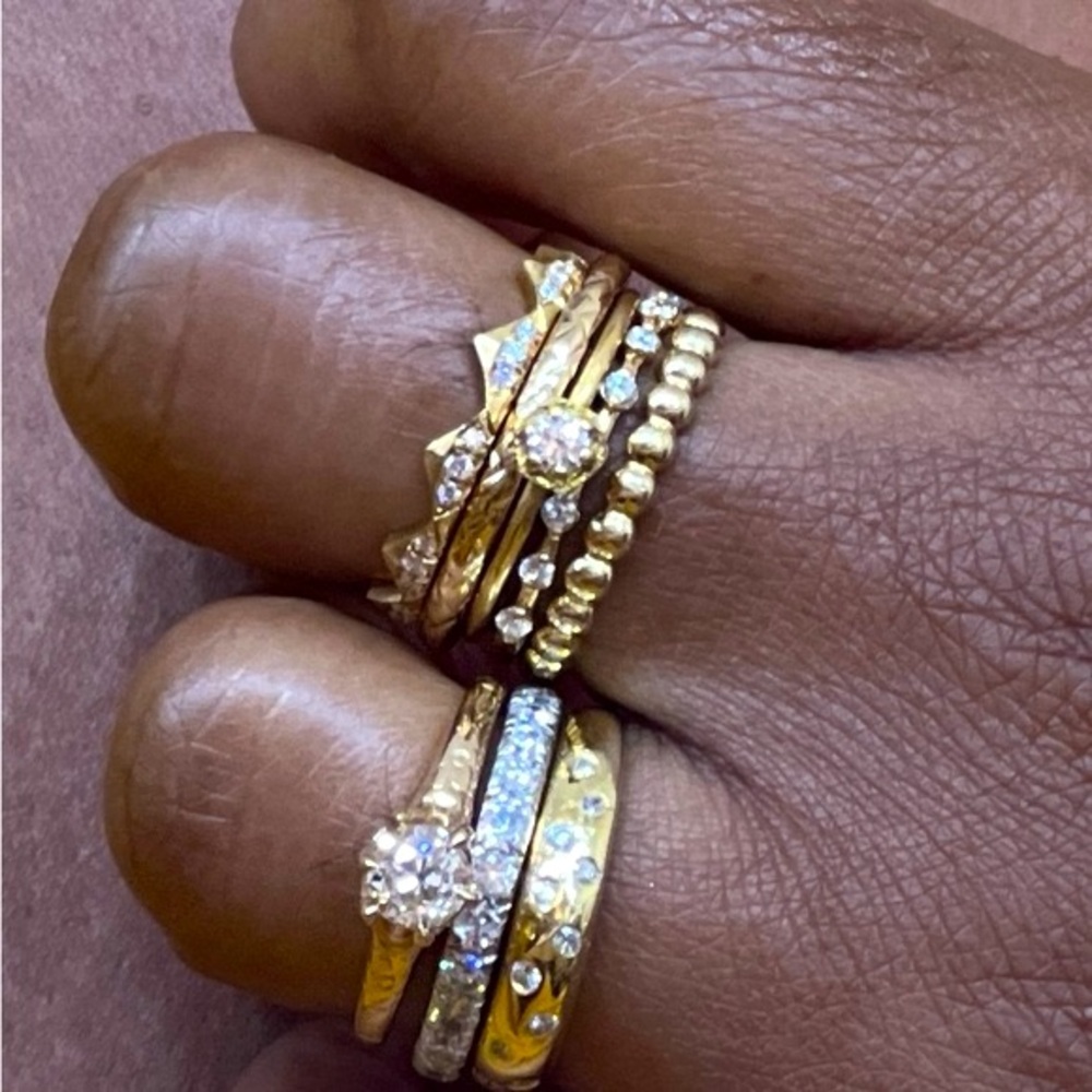 💛SOLD💛 Satomi Kawakita hexagon diamond solitaire ring ⚜️DO NOT BUY⚜️ - Picture 9 of 9